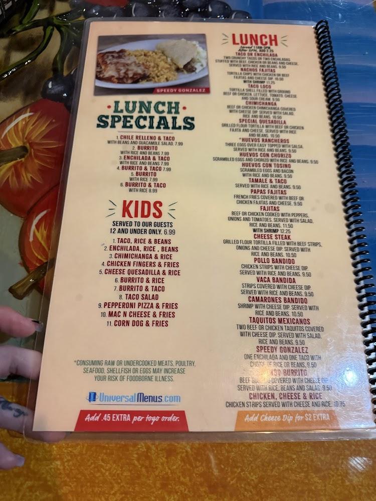Mi Finca Mexican Restaurant Menu image 3